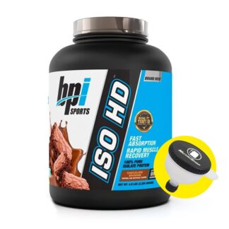 BPI SPORTS ISO HD 4.9LB - Chocolate Brownie + Porta proteína
