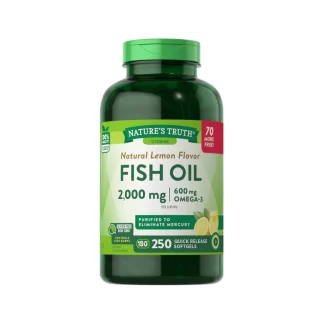 NATURE's TRUTH - FISH OIL 2000 mg - 250 sg Lemon flavor