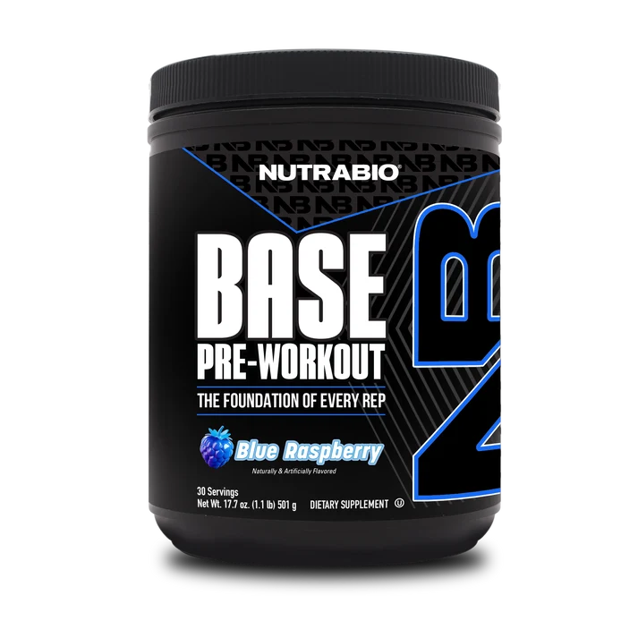 NUTRABIO - BASE PRE-WORKOUT 500 G - Blue raspberry (30 s)