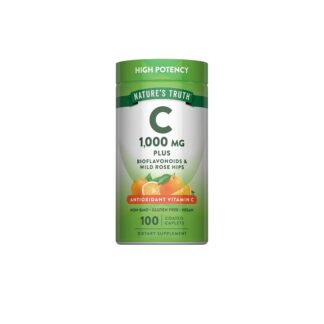 NATURE's TRUTH - VITAMIN C  1000 MG PLUS + BIOFLAVONOIDS AND WILD ROSE HIPS - 100 caplets
