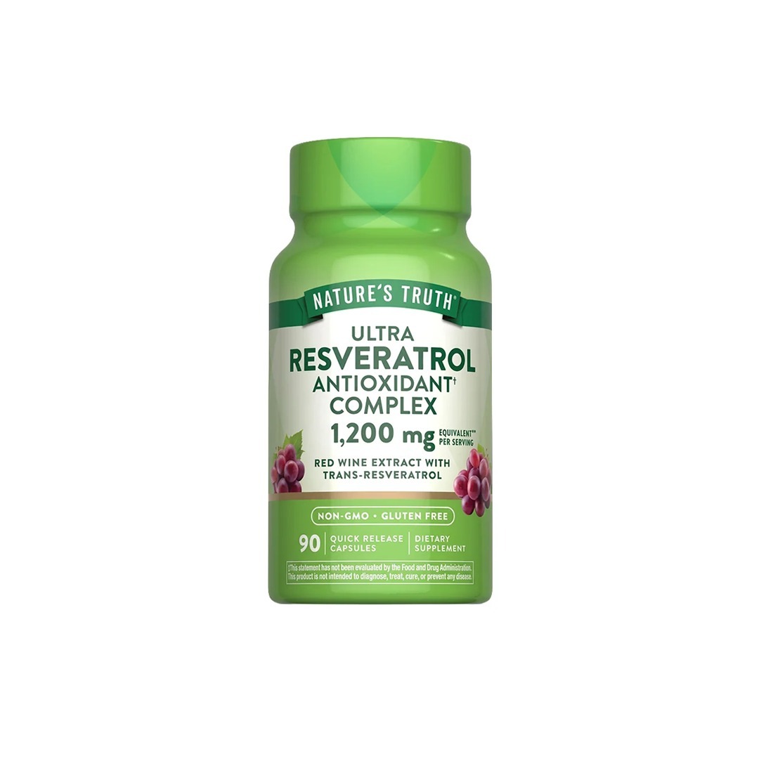 NATURE's TRUTH - ULTRA RESVERATROL ANTIOXIDANT COMPLEX 1200 MG - 90 CAPS